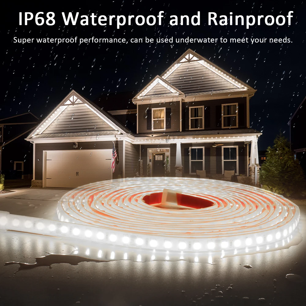 Waterproof LED Strip Lights - 24V, IP68, Multi-Length Options, Ideal for Outdoor and Pool Lighting