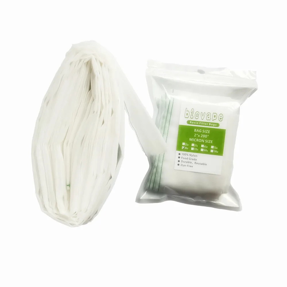 Rosin Press Bags 2" x 200" Rosin Press Filter Bag Made Of Food-grade Nylon Mesh Suitable For Bottle Technology Reduces Waste Cutting Bags