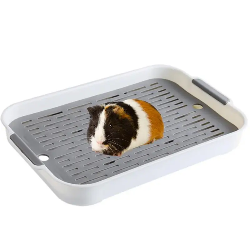 CornerLitterTrayToiletTrainerPanWithDrainageSmallAnimals