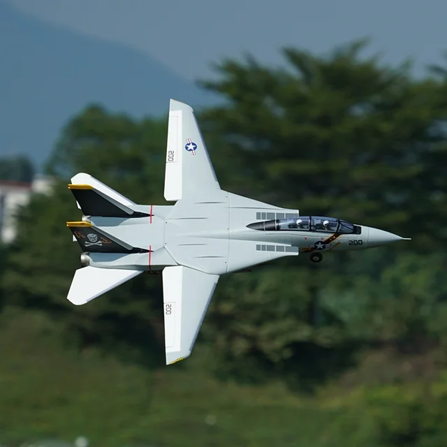 XFly Fast Flying Double 40mm F-14 Double-engine Ducted Fighter Electric Model Aircraft Fixed Wing RC Airplane 2