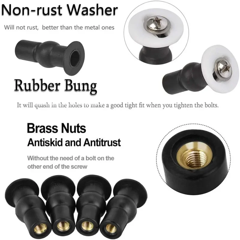 Quick Release Plastic Expansion Screws Toilet Lid Cover Board Installation Home Improvement Bathroom Accessories Set