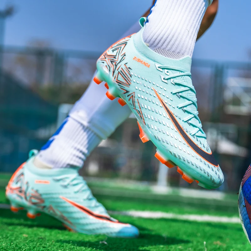 Men's Soccer Shoes TF/FG Non-Slip Turf Soccer Cleats Personalized Design Sport Shoes Casual Sneakers Fashion Football Boot 35-45