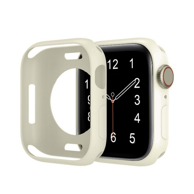 Case for Apple Watch Series 7 6 SE 5 4 3 44mm 40mm 45mm iwatch 42mm 38mm Silicone Cover Candy Color Screen Protector Shell