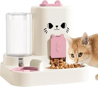 Gravity Pet Feeder and Water Dispenser Small Dog Cat Food Water Dispenser Small Pet Food and Water Dispenser Pet Feeder Water
