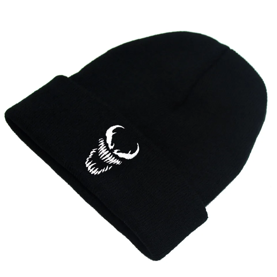 Y2K Beanies Spider Berretto Invernale In Acrilico, Maglia Doppio Strato, Unisex, Circonferenza 58 Cm, Design Grafico - 4