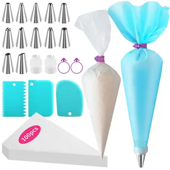 120-Piece Piping Bags & Tips Set – Ultimate Cake Decorating Kit 1