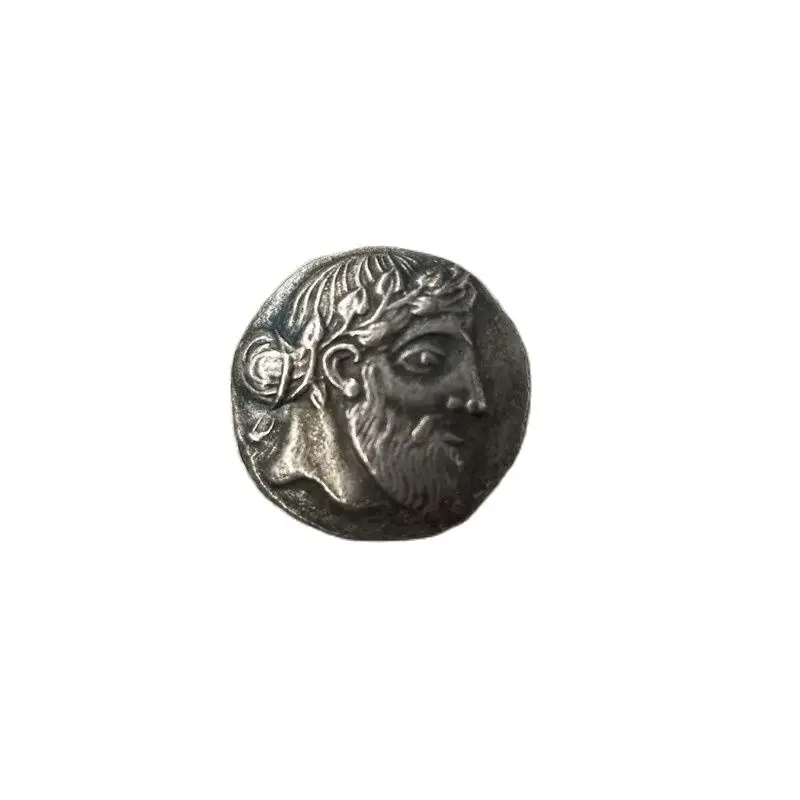 

Ancient Greek Coins Brass with Silver Plated Antique Replica Decorative Crafts Type 26