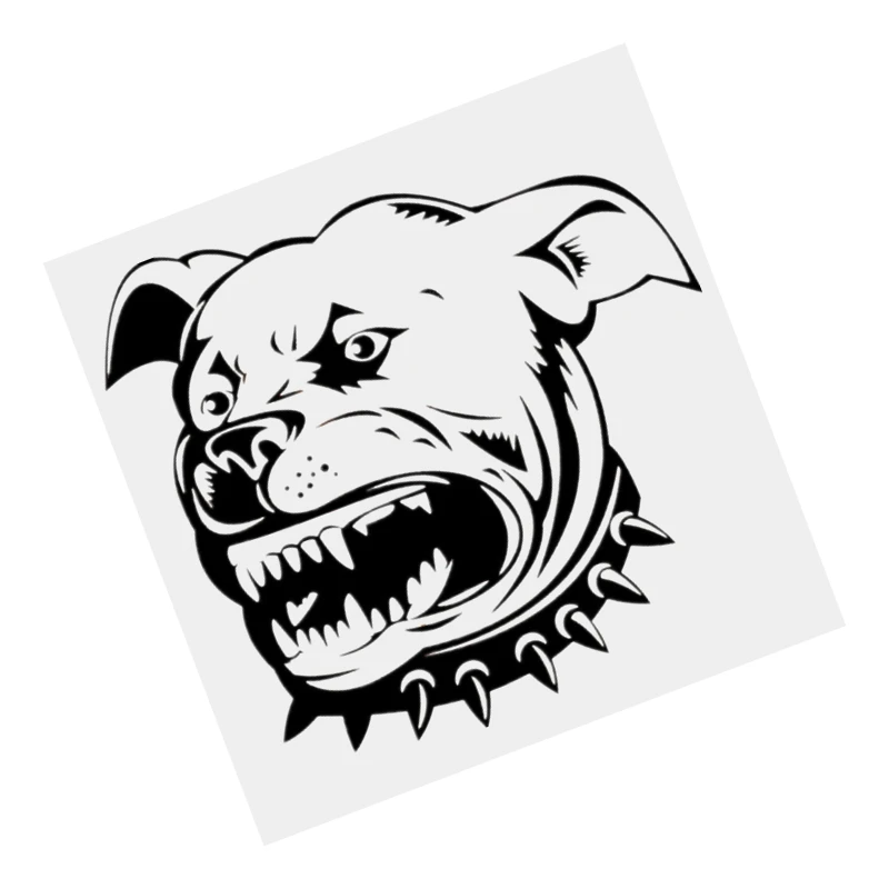 

30172# American Pit Bull Terrier Dog car sticker Black Transparent car decal waterproof stickers