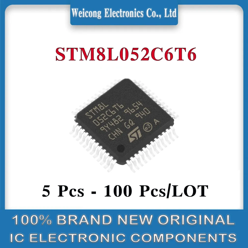 

STM8L052C6T6 STM8L052C6T STM8L052C6 STM8L052C STM8L052 052C6T6 STM8L05 STM8L STM8 STM ST IC MCU Chip LQFP-48