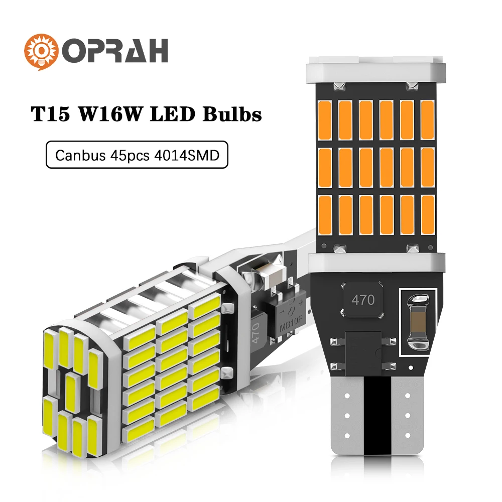 W16W LED T15 921 912 T16 902 Canbus Bulbs 4014 Chip Super Bright 1200LM