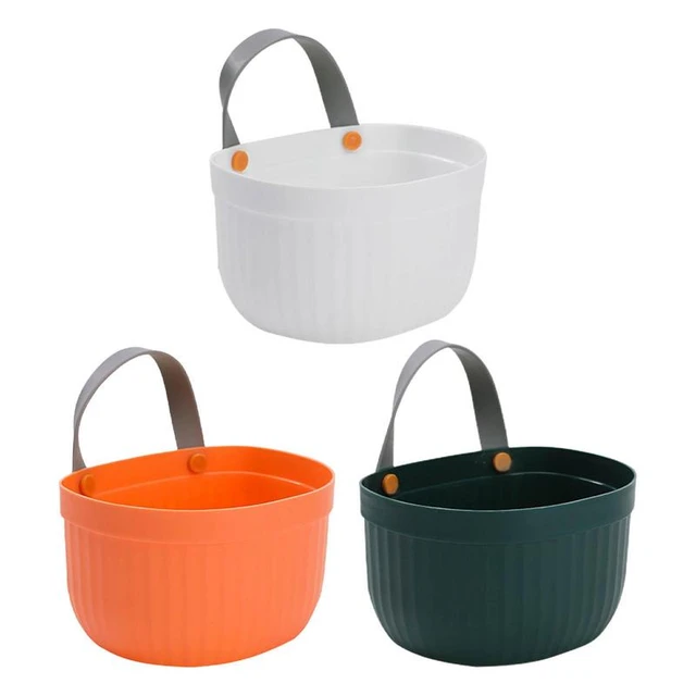 Hanging Storage Basket Bathroom Hanging Basket Toilet Plastic Storage  Basket Wall Hanging Storage Basket Plastic Storage