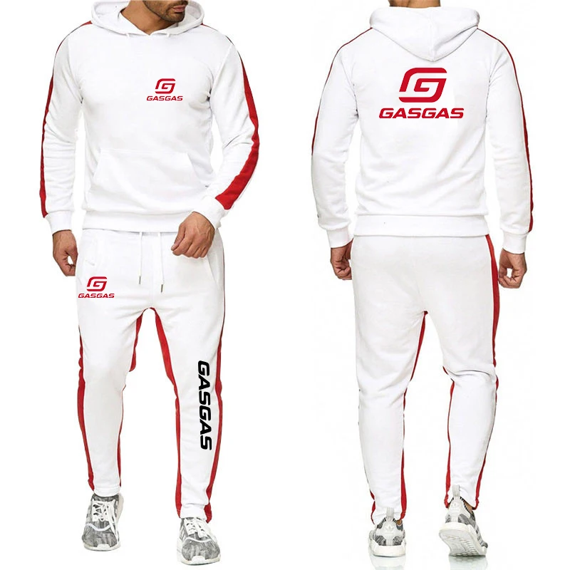 2023 spring and autumn motorcycle GasGas printed leisure sportswear new men's suit hoodie+pants sportswear suit men's winter clo