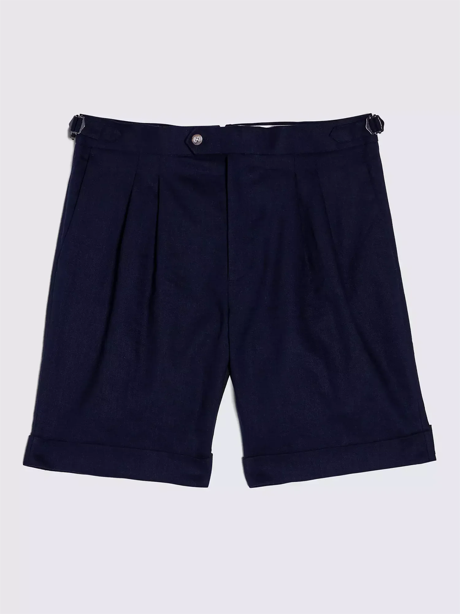 2024 Blue Sky Blue Linen Men Suit Trousers Summer Beach Shorts Slim Fit  Groom Casual Pants Veste Costume Homme Trajes De Hombre