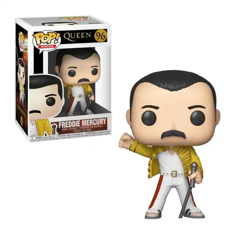 thumbnail image 5 of Figuras de acción de vinilo de PVC Funko Pop Rocks Queen Freddie Mercury 97# 96# Singer Brian May 93# Colección de juguetes para niños, 5 of 5