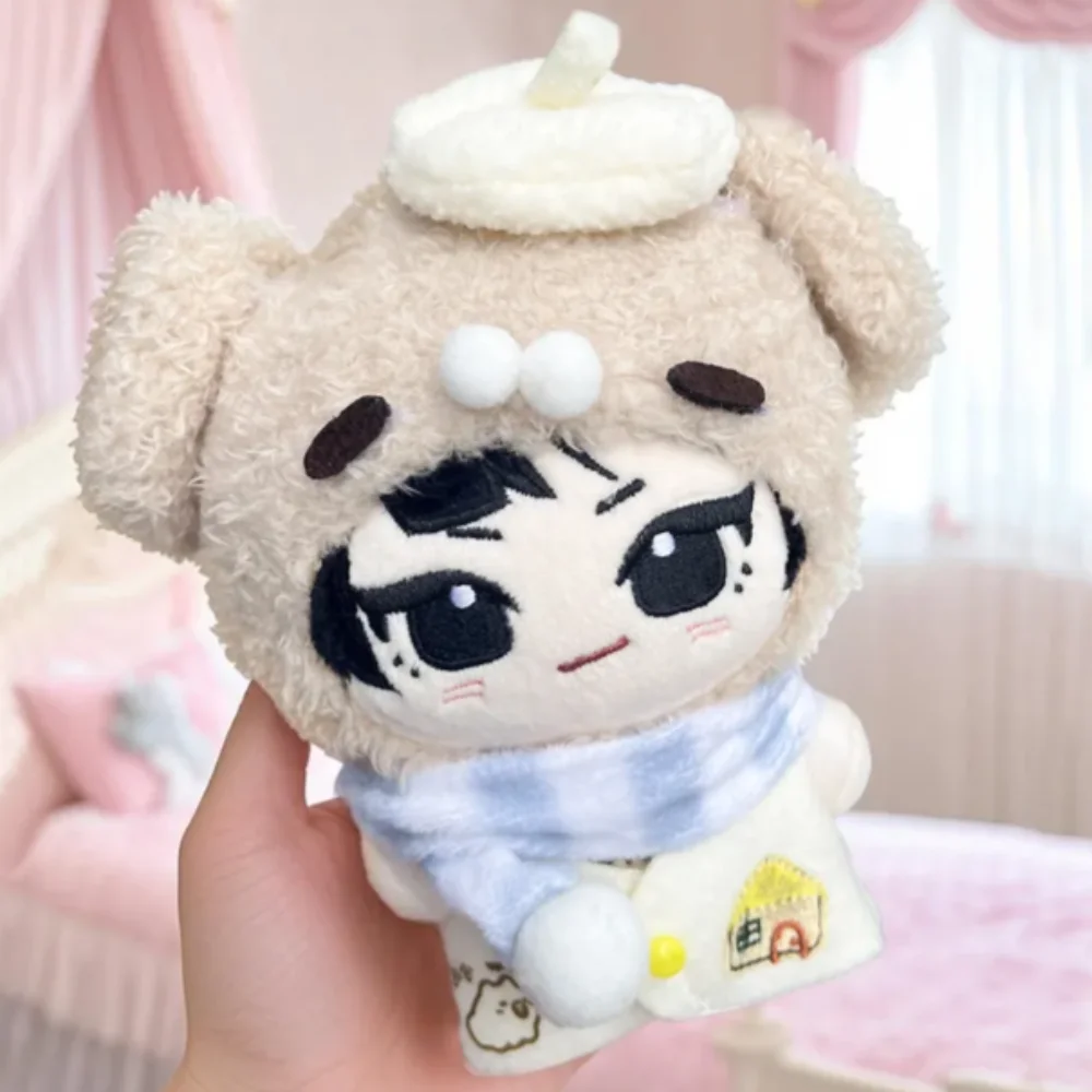 Puppy Hat 10cm Cotton Doll Clothes Dog Set Scarf Doll Clothes Outfit Lovely Strap Dress Doll Clothes Set Doll Accessories