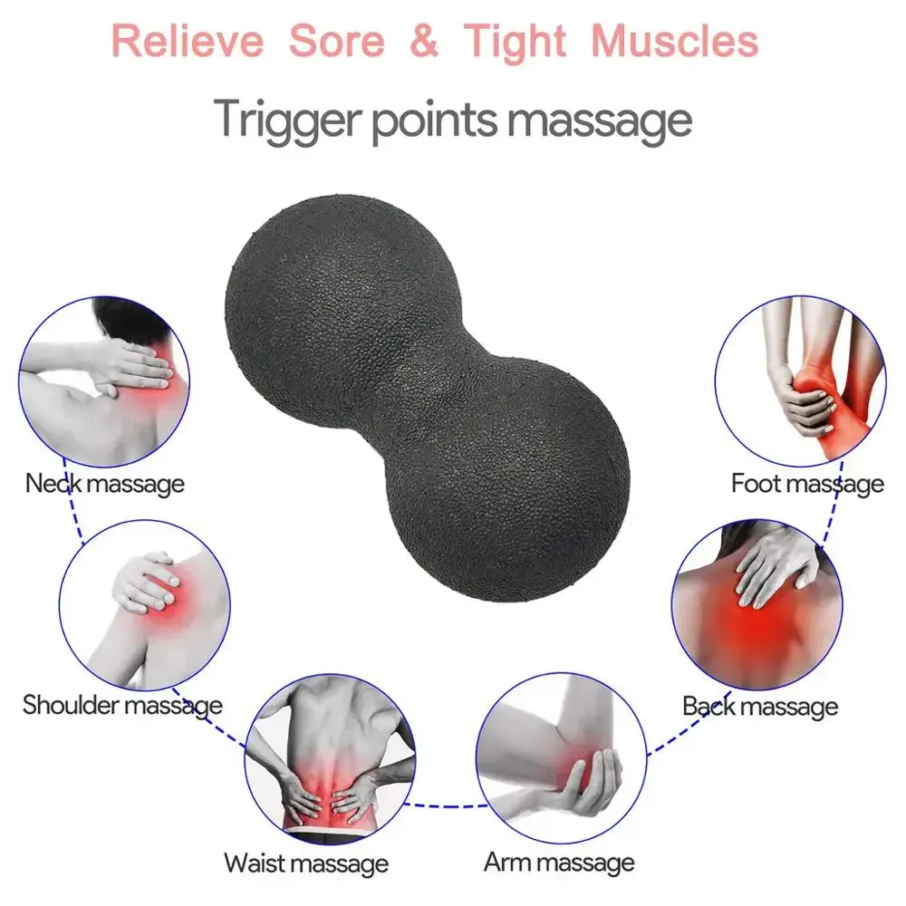 EPP Lacrosse Ball Peanut Massage Ball Set, Fascia Therapy, Muscle for Myofascial Release, Muscle Relaxer Acupoint Massage