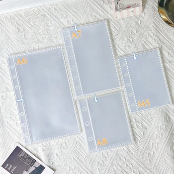 10/20/30/50P/Busta Pagine Trasparenti per Raccoglitori M5/A6/A7, Buste Protettive in Plastica, Libri Adesivi Portatili, Cartelle per Raccoglitori, Pagine di Ricambio per Album, Materiale PP di Alta Qualità, Senza Acidi