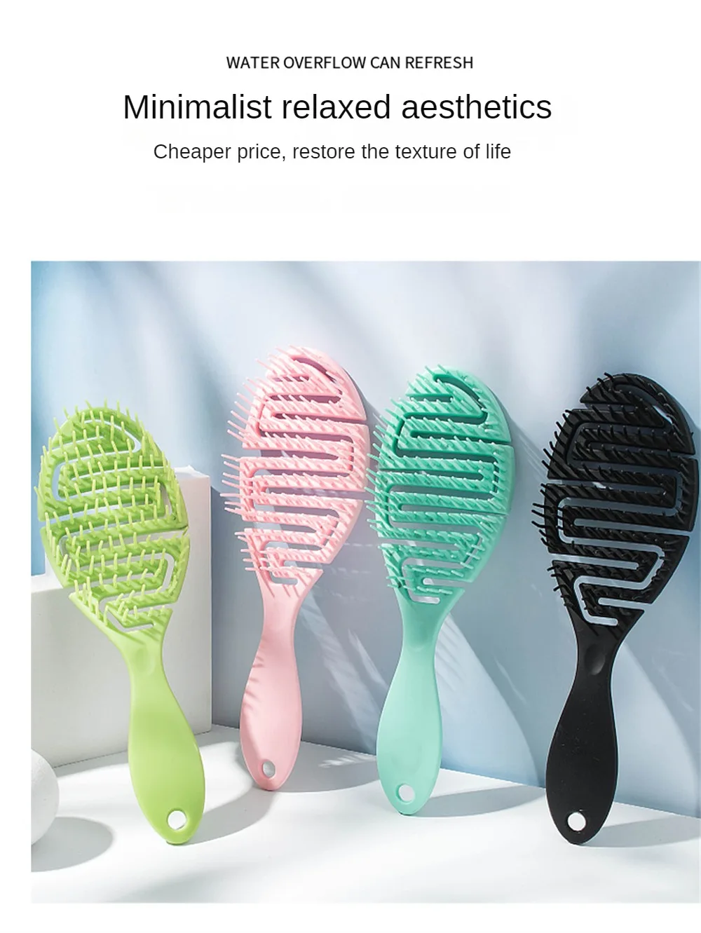 Description Picture 5 of itemRelaxing Elastic Massage Comb Portable Hair Brush Massage Brush Brushes Head Combs Scalp Massage Brush Wet And Wavy Bundl