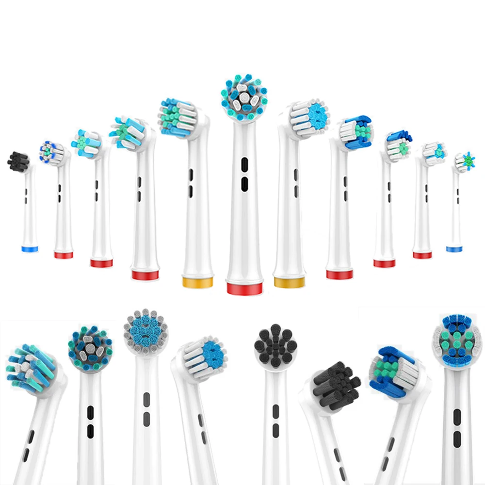 4 PCS Electric Toothbrush Replacement Brush Heads Suitable For Braun Oral B Electric Toothbrush - Oral cleaning Brush Head for braun for oral b electric toothbrush base holder toothbrush head holder toothbrush charger base toothbrush head base