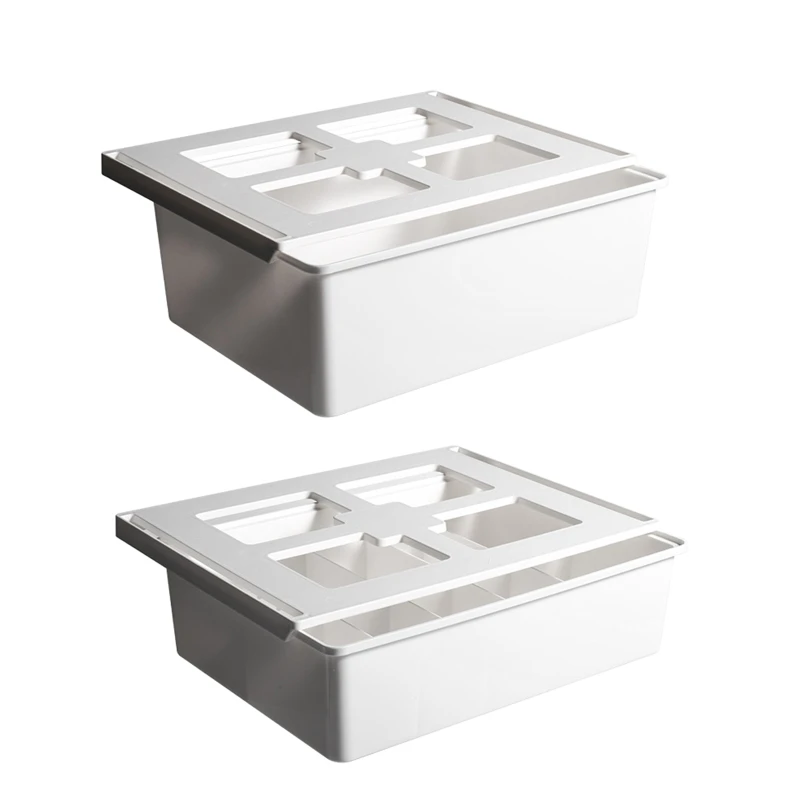 

Self Adhesive Under Desk Table Drawer Storage Box Holder for Underwear Socks Stationery Pencil