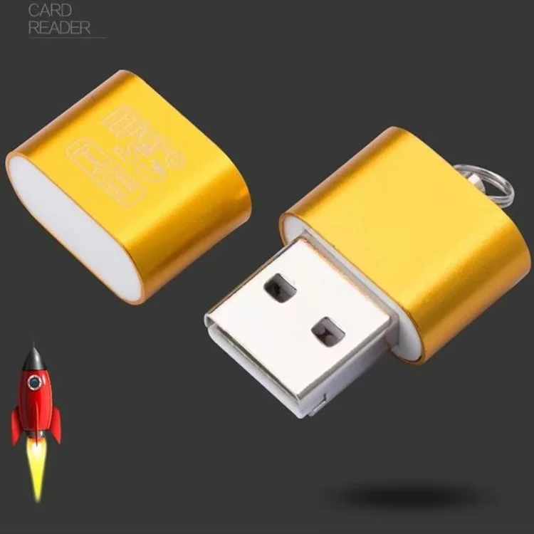 El lector de tarjetas USB Micro SD con ranura para tarjetas TF se convierte en unidad flash USB para computadora o adaptador USB para automóvil