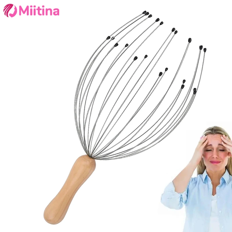 Head Massager Scratching Octopus Scalp Tickle Soul Extractor For Human Pet Head Massage Soul Extractor Relaxation