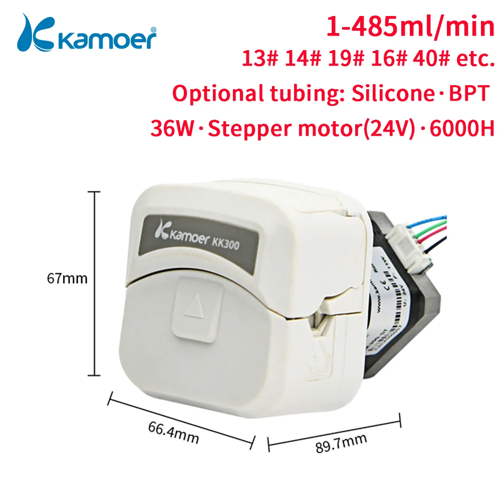 bomba peristaltica do motor deslizante da bomba de kamoer 485 ml min kk300 24v auto