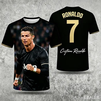 Ronaldo 7 ChatGPT AI Football Jersey Fan Edition Soccer Training Tops for Adults and Kids Summer Comfortable Casual Sportswear 1