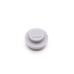 MARUMINE 1x1 Round Plate Bricks - 1000PCS Straight Edge Building Blocks (Light Gray)