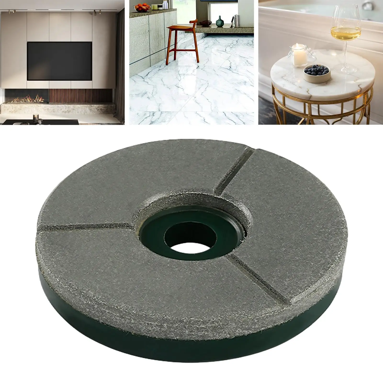 Grinder Polishing Disc Lapping Disc Easy Installation 150mm for Granite Artificial Stone Tombstones Slabs Building Materials