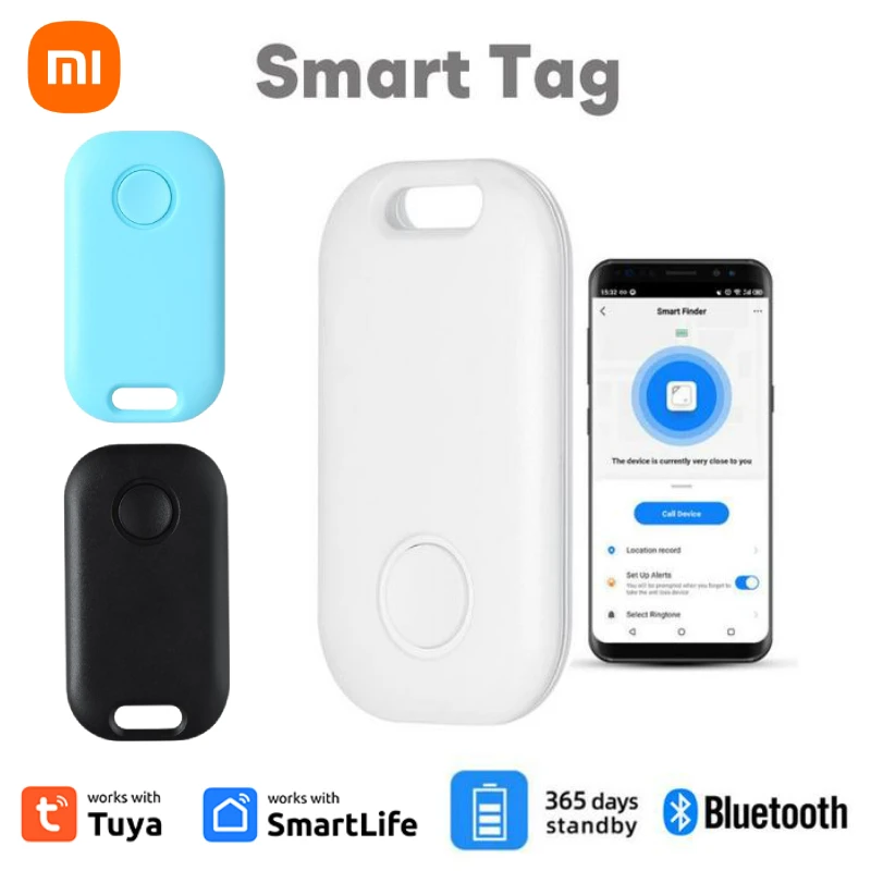 

Мини GPS Мобильный Bluetooth трекер Xiaomi, устройство против потери, круглое устройство против потери, смарт-локатор для отслеживания сумок домашних животных и детей