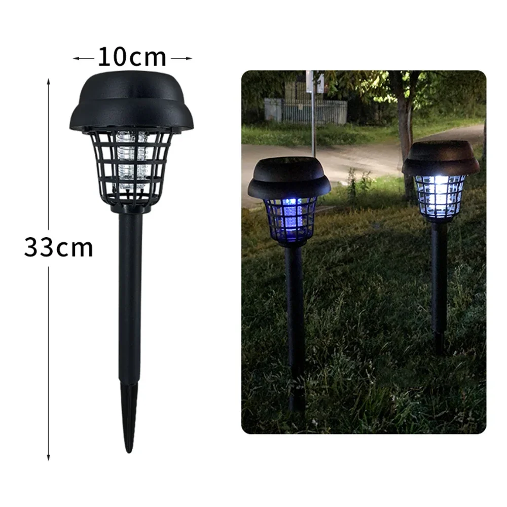 Outdoor Led Mosquito Killer Lamp Solar Powered Bug Zapper Lamp Yard Garden Product for Killing Mosquito Fly Insect