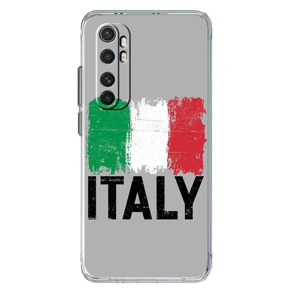 Italian Flag Clear Phone Case Cover