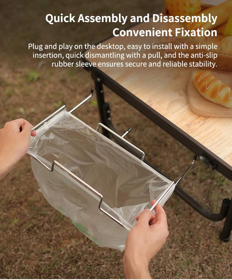 Description Picture 5 of itemFoldable Table Storage Net Storage Net Portable Shelf Bag Stuff Mesh for Picnic Outdoor Camping Barbecue Kitchen Folding Rack