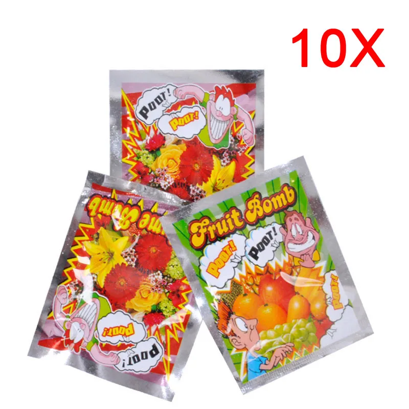 Shock Toys 10/20PCS Funny Explosion Smelly Package The Whole People Toy Stink Fart Packages Odor