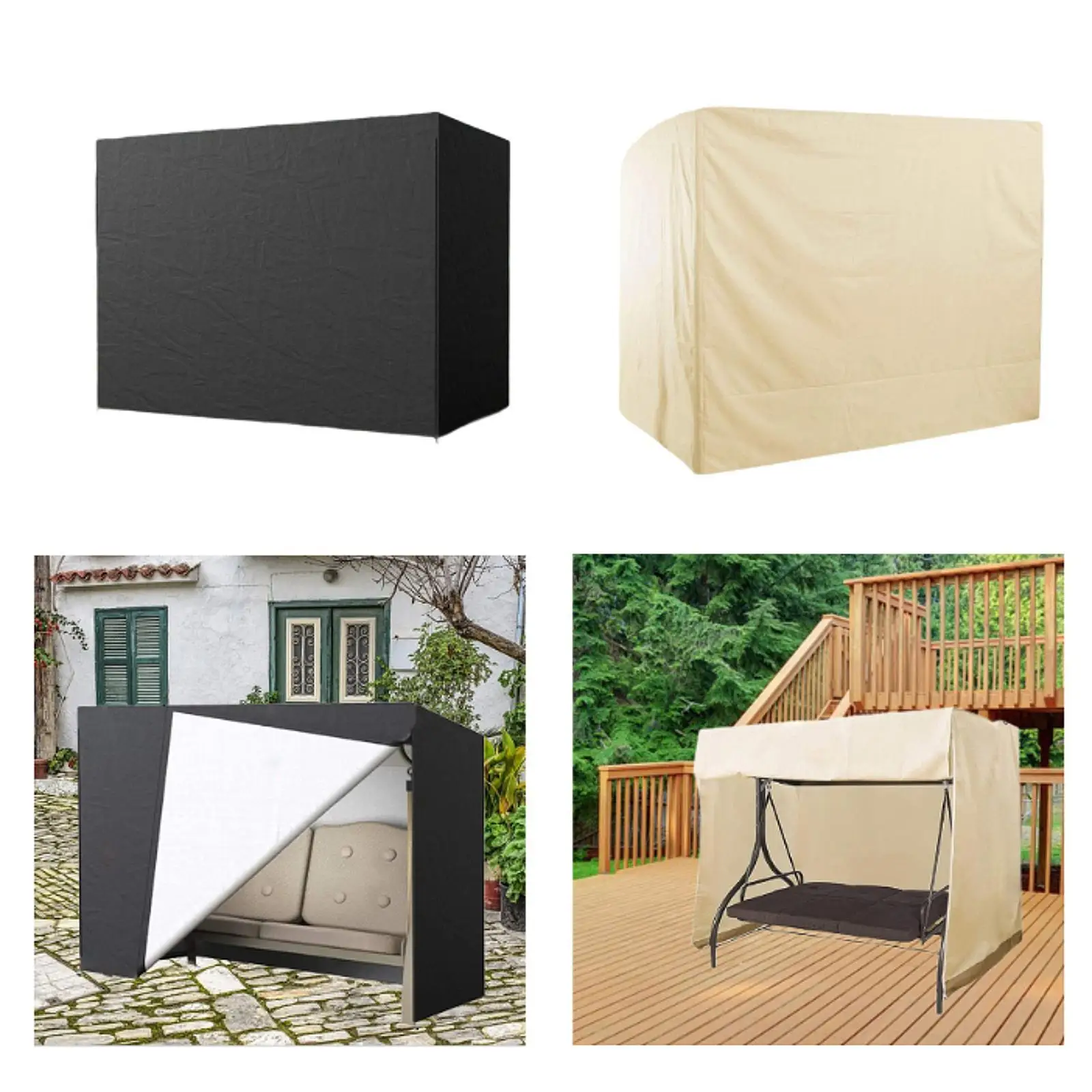 Swing Seat Cover, Swing Seat Cover, Windproof, Resistant, for Outdoor Patio