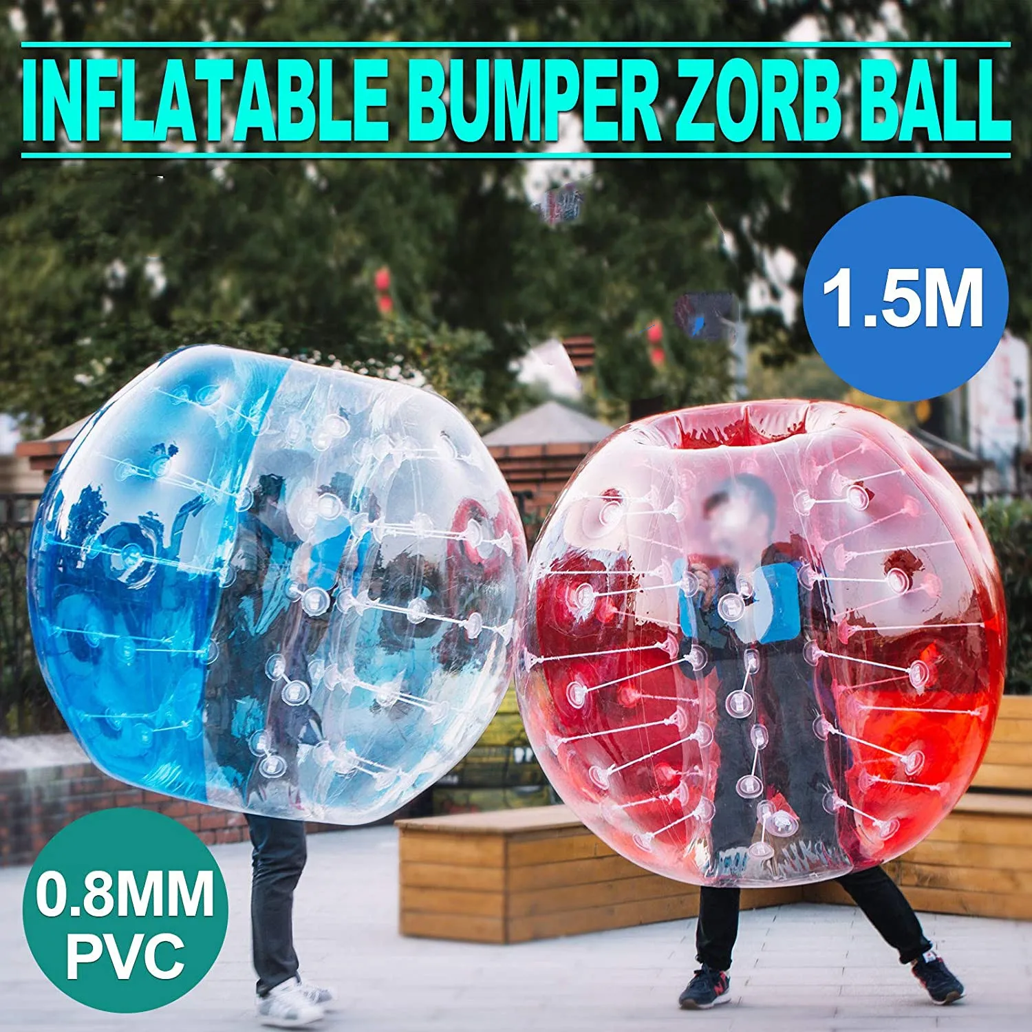 

Free Shipping 1.5m Inflatable Bubble Football Human Hamster Ball Bumper Body Suit Loopy Bubble Soccer Zorb Ball For Sale