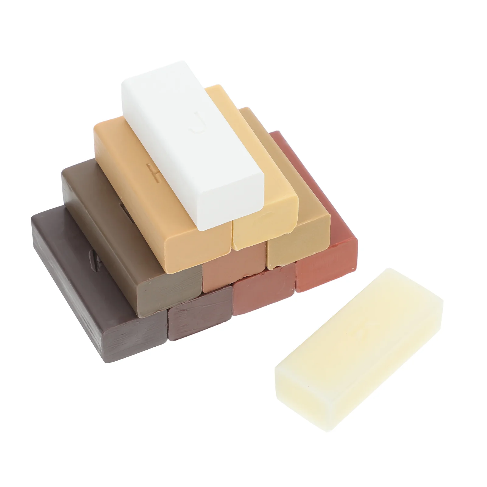 11 Pcs Wood Floor Repair Wax Drywall Patch Tape Door Kit Encaustic Medium Hot Plate Kits Ceramic Tile Scratch Remover Mud