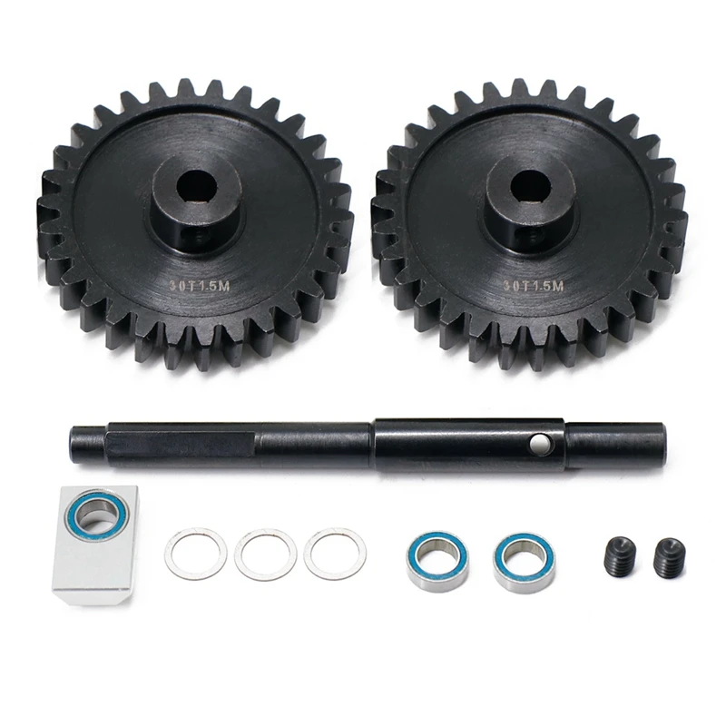 

CNC 45 HD Steel 1.5Mod 30T Pinion Gear Spur Gear Set For 1/5 Traxxas X-Maxx XMAXX RC Car Upgrade Parts