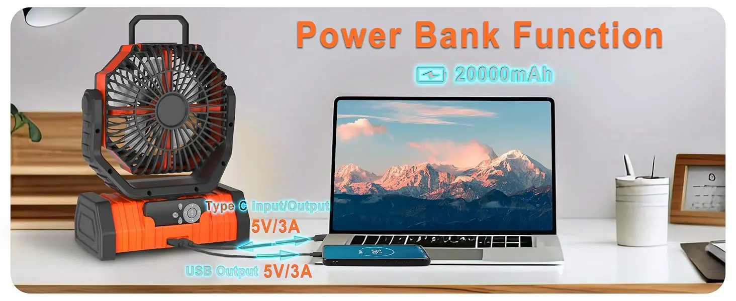 20000mAh Power bank function