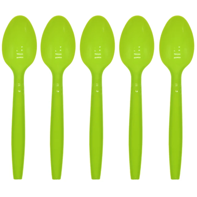 10pcs green spoons