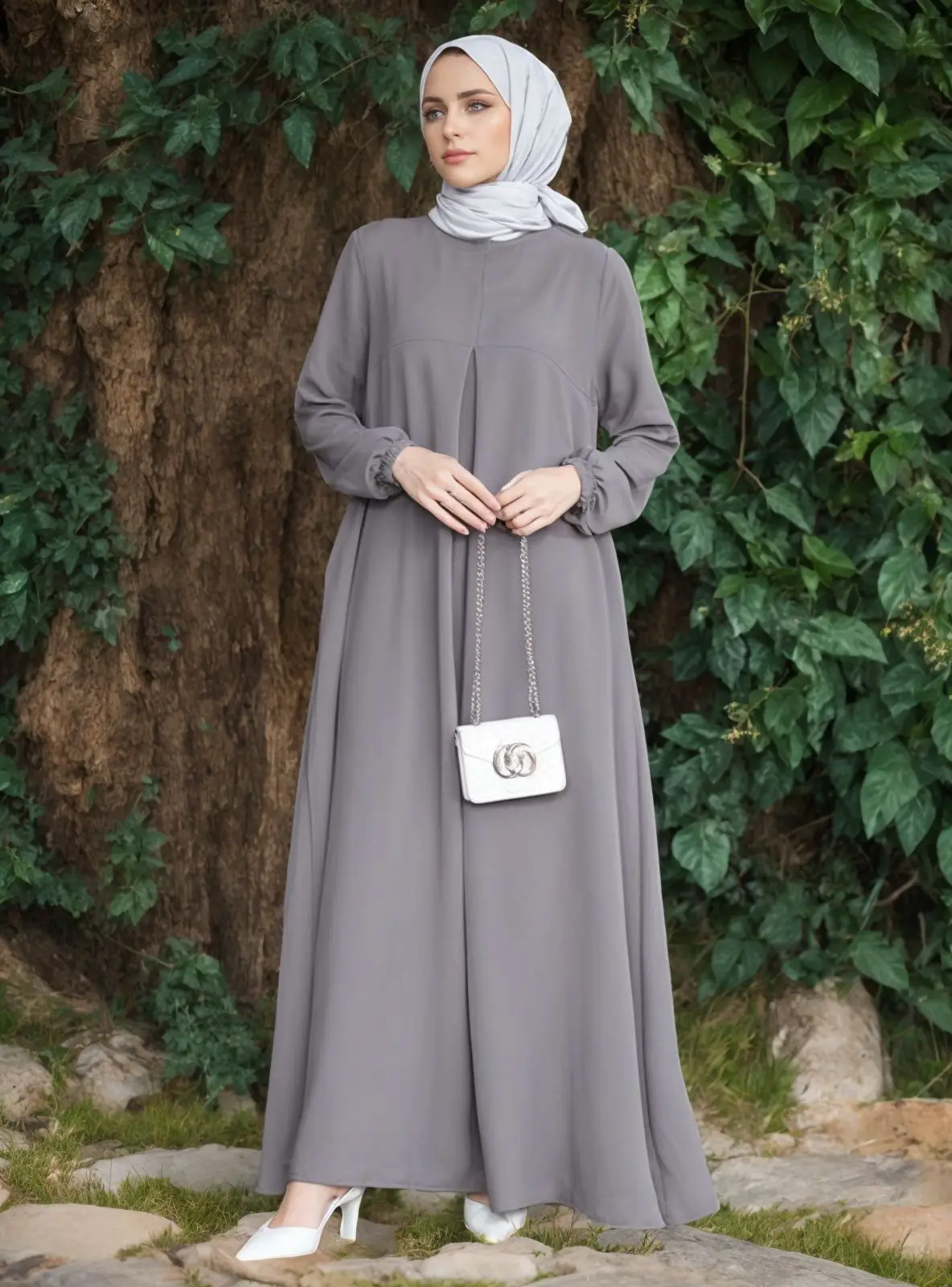 عباية نسائية متواضعة فستان مسلم فيستدوس عبايات دبي السعودية رداء طويل فساتين عربية المغرب A Line جلابية عيد رمضان قفطان