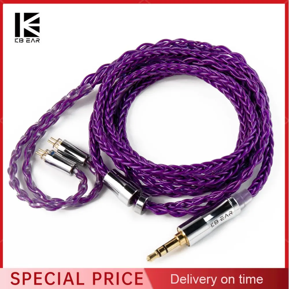 

KBEAR Enma Earphone Cable Furukawa PCUHD OFC Upgrade Headphone Line 2.5/3.5/4.4mm With 0.78mm/MMCX Connector Earbud Replace Wire