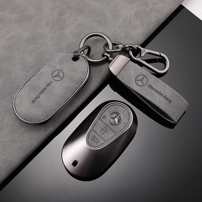 Key Case Cover Key Case Car Key Shell Flip Key Fob Shell TPU Car Smart Key Case Cover for Mercedes Benz C E S Class GLC W206 W223 W214 E300 C260 C300 S450 S500 S400