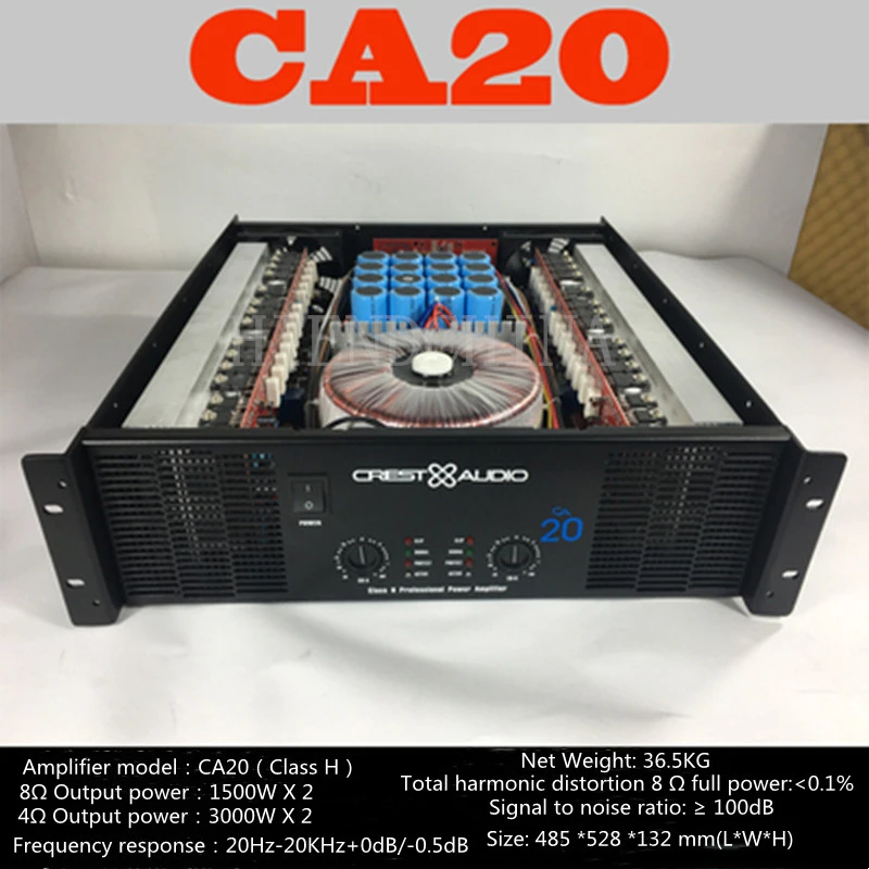 CA20ProfessionalPowerAmplifierPurePowerAmp2channels3uKTVStage