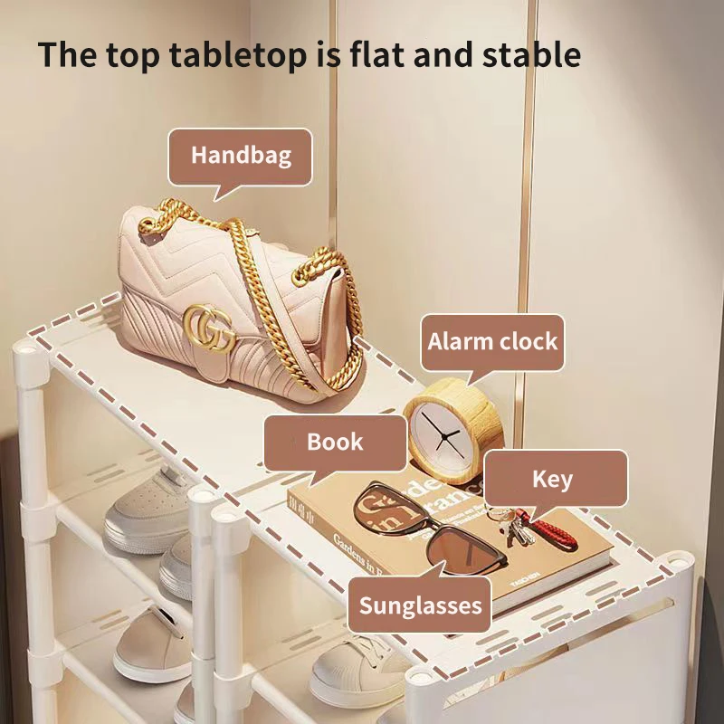 Fabric Shoe Cabinet Shoe Rack Shoe Storage Box Shoe Rack Storage Organizer 5-7laye Shoe Cabinets for Wall Corner