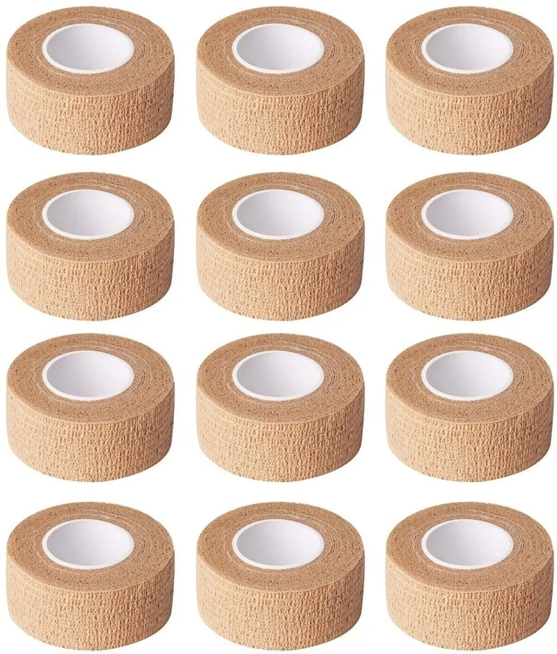 12/16 Roll Finger Guard Bandage Self Adhesive Elastic Bandage Sports Protection Non Woven Self Adhesive Bandage
