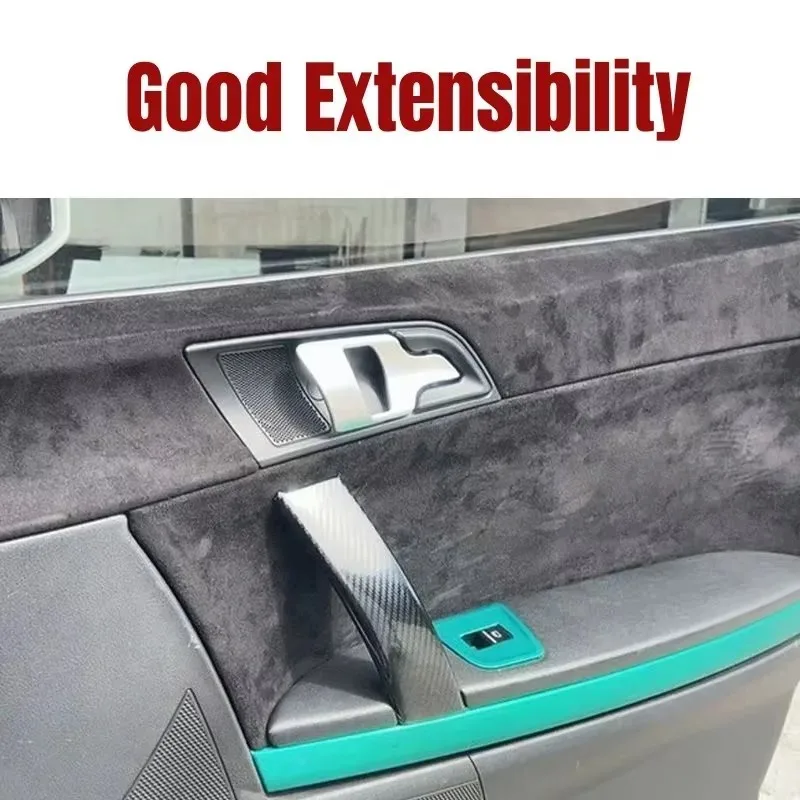 스웨이드 가죽 자체 접착 패브릭 벨벳 천으로 자동차 인테리어 수정 도어 패널 작업대에 적합 DIY 가죽 공예