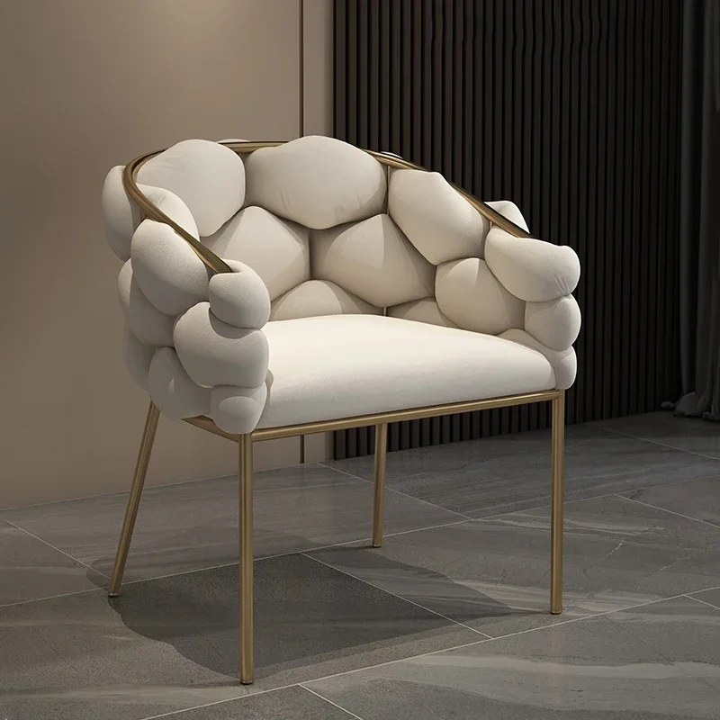 Dining Chair Gamer Nordic Dining Chair Accent Office Salon White Lounge Modern Chair Bedroom Kitchen Occasional Sillas Furniture HY