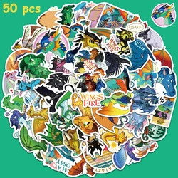 50pcs Cartoon Wings of Fire Stickers - Fun Decorative Decals (50PCS)